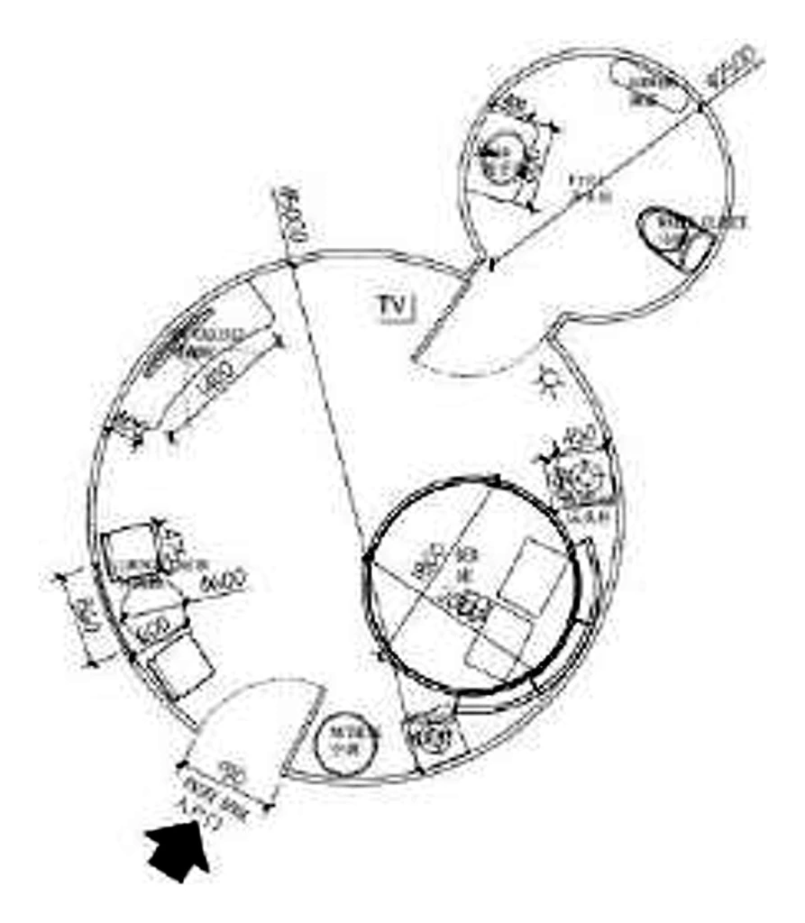 C3 Dome House, floor plan