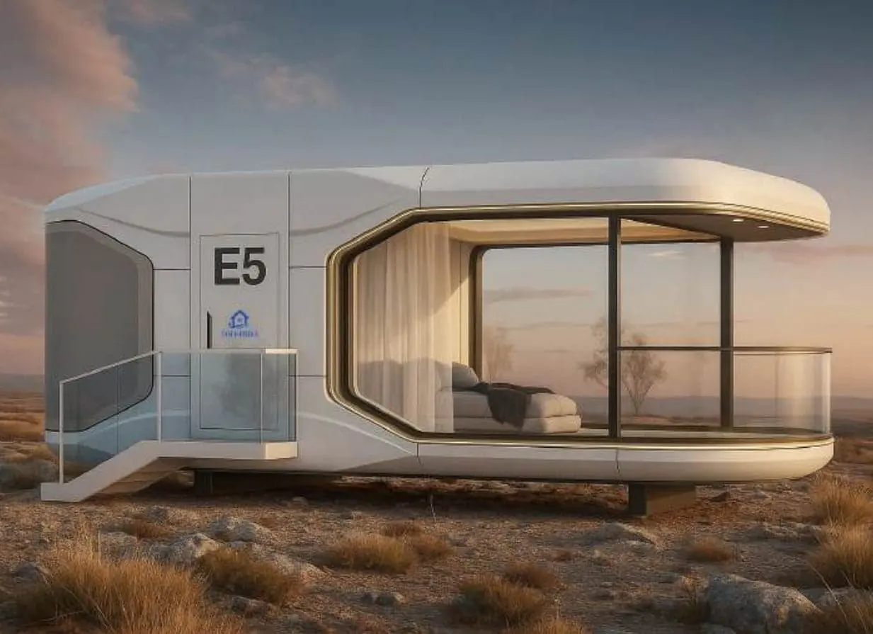 E5 capsule house exterior